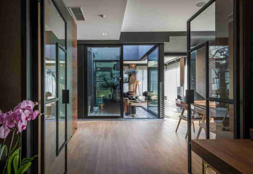 Interior of a luxury open plan apartment with fireplace Condo Renovation Company in Brampton - 4